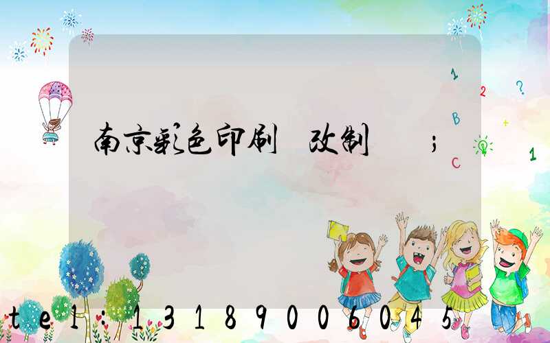 南京彩色印刷廠改制細節