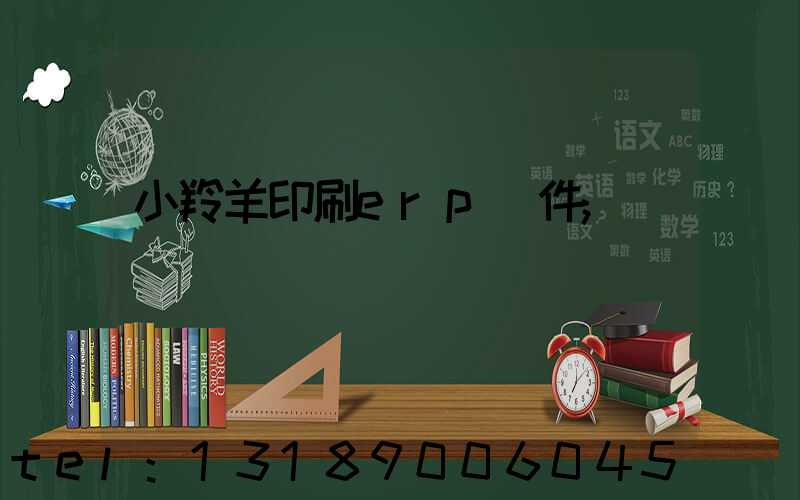 小羚羊印刷erp軟件